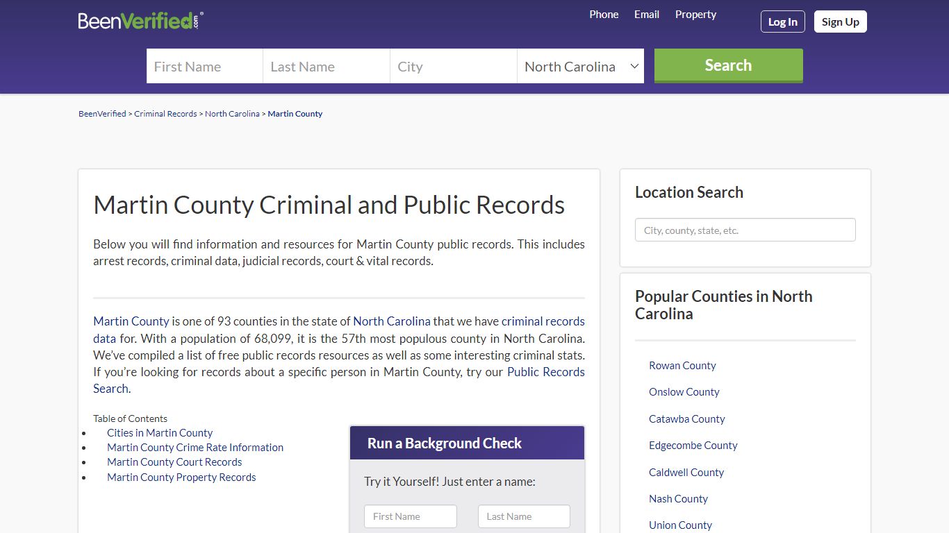 Martin County Arrest Records in NC - Court & Criminal ...